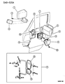 1994 Dodge Ram Wagon Car Mirror Diagram - 55154969