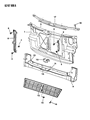 1992 Dodge Caravan Grille Diagram - 4676010