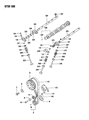 Dodge Colt Rocker Arm Pivot Diagram - MD166811