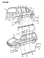 Dodge Caravan Weather Strip Diagram - 4480797