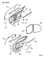 1996 Chrysler Cirrus Door Seal Diagram - 4646966