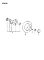 Dodge Colt Brake Disc Diagram - MB500555