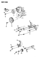 Dodge D150 Alternator Bracket Diagram - 53008761