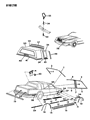 1990 Chrysler New Yorker Door Moldings Diagram - 4491991