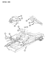 1991 Chrysler LeBaron Parking Brake Cable Diagram - 4423737