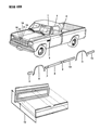 1993 Dodge Ramcharger Door Moldings Diagram - 55294952