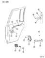 1994 Jeep Grand Cherokee Door Latch Assembly Diagram - 4798916