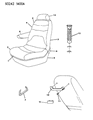 1993 Dodge Caravan Seat Cushion Diagram - GN64LVV