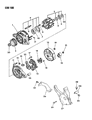 1988 Dodge Ramcharger Alternator Pulley Diagram - 5233772