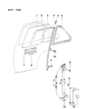 Dodge Colt Window Regulator Diagram - MB258760