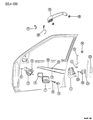 1994 Jeep Grand Cherokee Door Latch Assembly Diagram - 4798914
