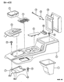 Jeep Grand Cherokee Center Console Base Diagram - 5DY05ST6