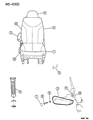 1996 Dodge Grand Caravan Armrest Diagram - QD71SK5