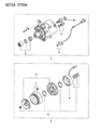 Dodge Colt A/C Compressor Cut-Out Switches Diagram - MR168187