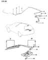 Dodge Colt Windshield Wiper Diagram - MB262907
