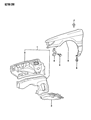 1991 Dodge Colt Fender Diagram - MB593508