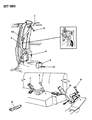 1988 Dodge Dakota Seat Belt Diagram - F848EA3
