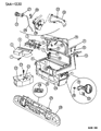 1993 Chrysler LeBaron Fuel Door Diagram - 4719076
