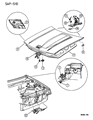 Dodge Shadow Hood Latch Diagram - 4615955