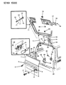 1994 Dodge Caravan Tailgate Handle Diagram - 4378578