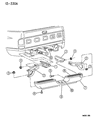 1994 Dodge Ram 3500 Bumper Diagram - 55076634AC
