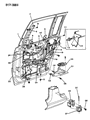 Chrysler New Yorker Door Hinge Diagram - 4615213
