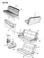 1990 Dodge Ram Wagon Seat Cover Diagram - L366KMM