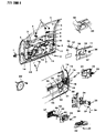 Chrysler LeBaron Window Regulator Diagram - 4415879