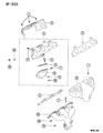 1995 Chrysler Cirrus Exhaust Manifold Gasket Diagram - MD300490