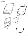 1994 Jeep Wrangler Door Seal Diagram - 55009829