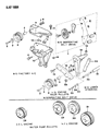 Jeep Comanche A/C Idler Pulley Diagram - 53002905