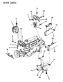 Chrysler New Yorker Engine Mount Diagram - 4612005