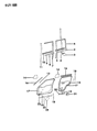 Jeep Comanche Weather Strip Diagram - 55134852