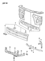 Dodge Colt Grille Diagram - MB736758