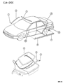 Chrysler Cirrus Door Moldings Diagram - FJ28REF
