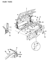 Jeep Grand Wagoneer Hood Latch Diagram - 55075323