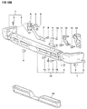 1987 Dodge Ram 50 Bumper Diagram - 4441595