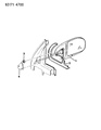 1992 Dodge Caravan Car Mirror Diagram - 4675409