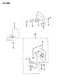 Jeep Comanche Car Mirror Diagram - 55027207