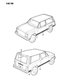 1994 Jeep Cherokee Door Moldings Diagram - 5AJ55MX9
