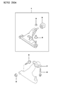 Dodge Colt Axle Pivot Bushing Diagram - MB808910