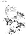 Chrysler LeBaron Fog Light Diagram - 5263559