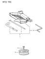 Dodge Colt Spare Wheel Diagram - MB301430