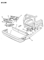 1990 Dodge Caravan Bumper Diagram - 4388380