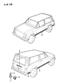 Jeep Wagoneer Door Moldings Diagram - 5AJ56JXZ