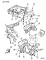 1993 Chrysler LeBaron Wheelhouse Diagram - 4534330