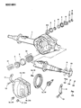 Dodge D150 Axle Shaft Diagram - 52067543