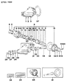Chrysler Conquest Carrier Bearing Spacer Diagram - MB092346