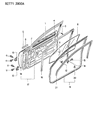 Dodge Colt Door Hinge Diagram - MB574274