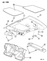 1996 Chrysler Cirrus Sun Visor Diagram - PS35SK4